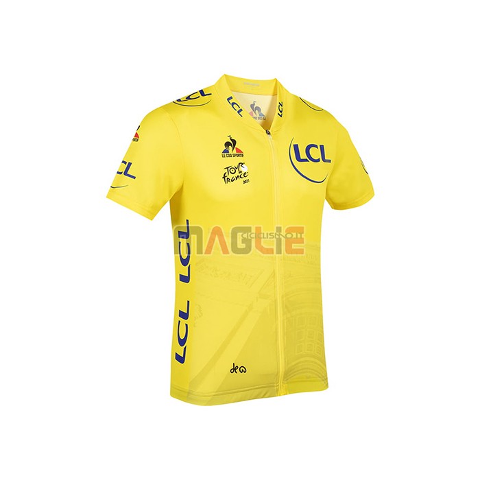 Maglia Tour de France Manica Corta 2021 Giallo